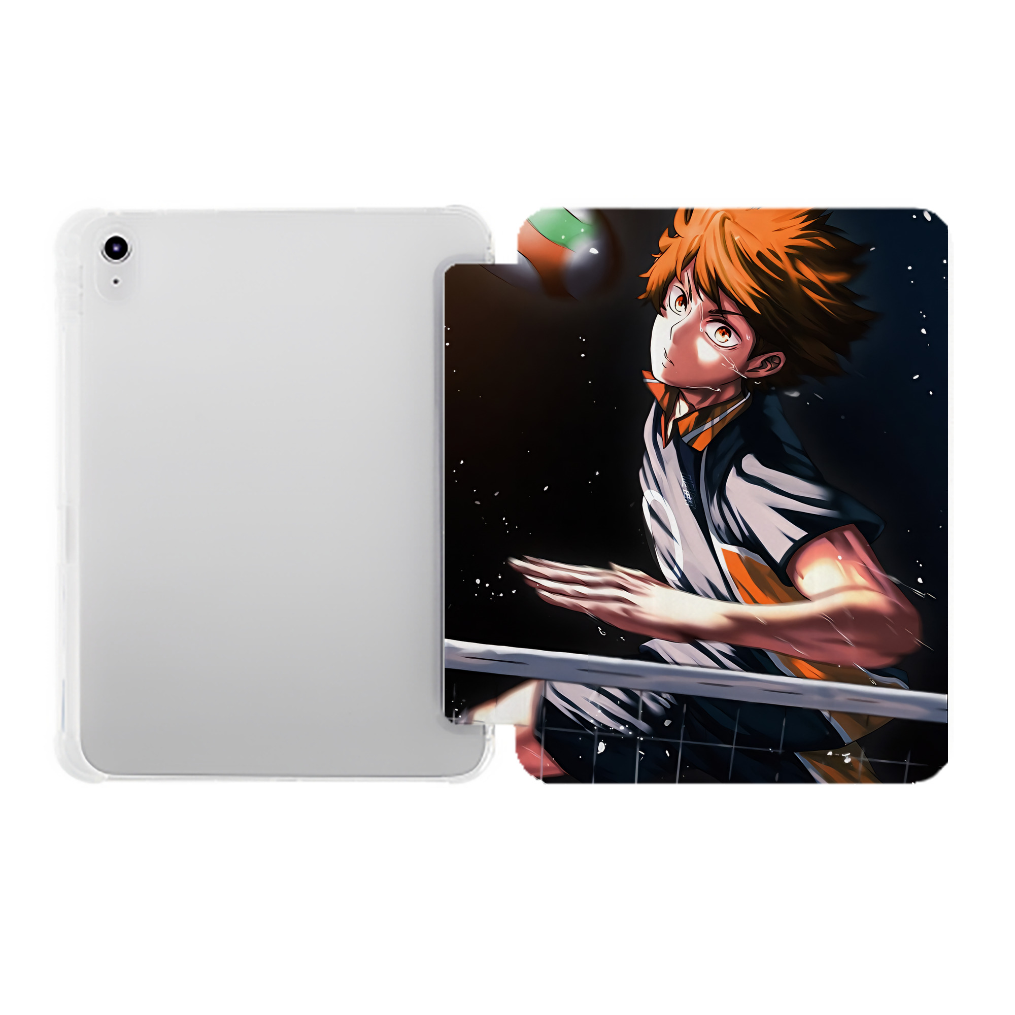 （画像用） ハイキュー!! Haikyu!! IPad ケース ペン収納付き 三つ折りスタンド PUレザー×シリコン 対応機種9.5/10.5/10.9インチ